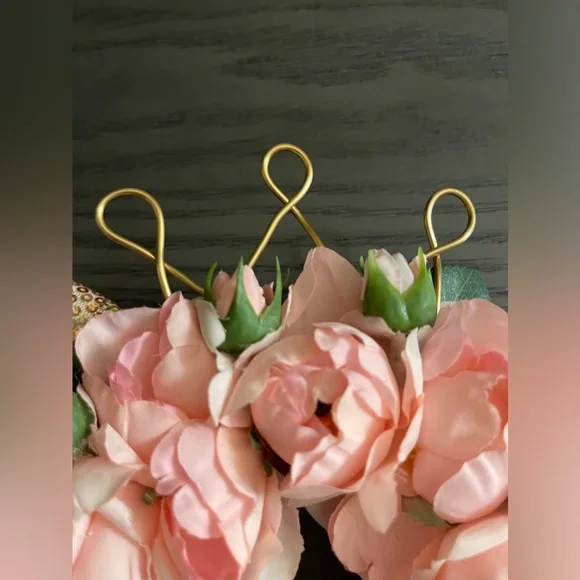 Custom Floral Princess Rose Gold Disney Ears - Picture 3 of 5